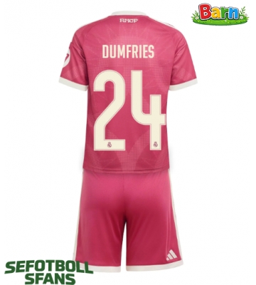 Real Madrid Denzel Dumfries #24 Tredjeställ Barn 2026-27 Kortärmad (+ Korta byxor)